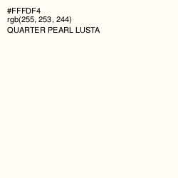 #FFFDF4 - Quarter Pearl Lusta Color Image
